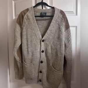 VINTAGE DULYN KNITWEAR BRITISH WOOL CARDIGAN XL